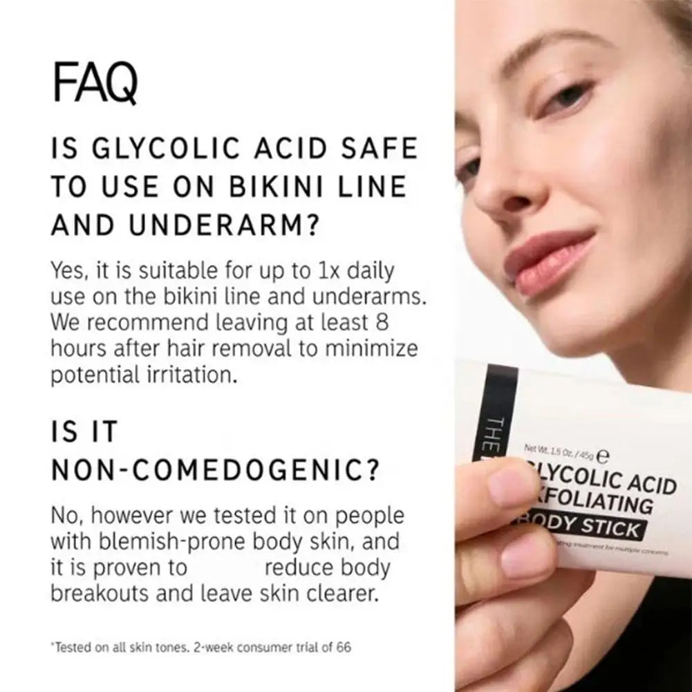 7% Glycolic Acid Exfoliating Body Stick